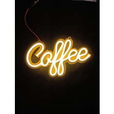 Esled Coffee Neon Yazı - Neon Coffee Yazısı LED Neon