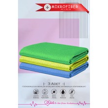 3 Adet 40X40 Baklava Desen Mikrofiber Temizlik Bezi