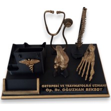 Kişiye Özel Masaüstü Isimlik ve Kartvizitlik Ortopedi ve Travmatoloji Doktoru, Doktora Hediye, Evlilik Yıl Dönümü Hediyesi