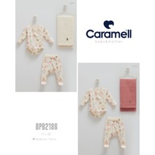 Caramell My Baby Kumsal Coton Body & Pantolon & Muslin Battaniye 3 Lü Basic Set 2186