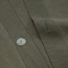 Ecocotton Hazar Battal Boy Nevresim Takımı Organik Pamuk Saten Parça Boya Yeşil 240 x 220 cm