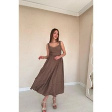 Fy Butik Vizon Yanları Büzgülü Göğüs Kuplu Elbise