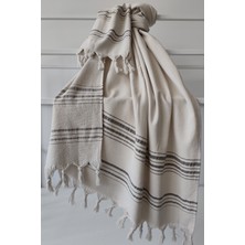 Sevim Tek Yüzlü Pamuk Havlu Peştemal - Taş