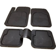 Elif Havuzlu Kauçuk 3 Parça Oto Paspas Seti PVC Malzemeden Üretilmiş Çok Amaçlı Kullanım