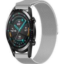 Tagomoon Huawei Watch Gt2 46MM Uyumlu Kordon Hasır Metal Örgü Mıknatıslı Kayış