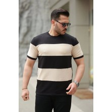 Fy Butik Erkek Parçalı Renk Kısa Kollu Tişört