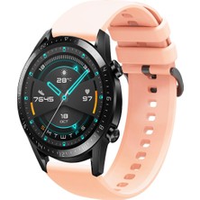 Tagomoon Huawei Watch Gt2 46MM Uyumlu Yumuşak Dokulu Soft Renk Silikon Kordon Kayış