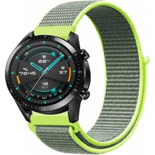 Tagomoon Huawei Watch Gt2 46MM Akıllı Saat Uyumlu Spor Kumaş Desenli Cırt Cırtlı Kordon Kayış