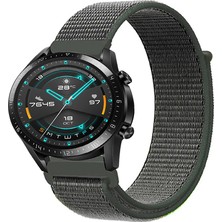 Tagomoon Huawei Watch Gt2 46MM Akıllı Saat Uyumlu Spor Kumaş Desenli Cırt Cırtlı Kordon Kayış