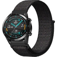 Tagomoon Huawei Watch Gt2 46MM Akıllı Saat Uyumlu Spor Kumaş Desenli Cırt Cırtlı Kordon Kayış