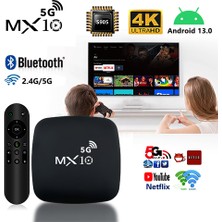 4K Ultra Hd Android Tv Box Mxboxs Android 14 5g 4gb RAM+64GB Hafıza