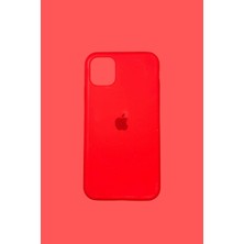 iPhone 12 Uyumlu Kırmızı Lansman Içi Kadife Yumuşak Kılıf