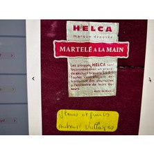 1950’S Helca Martele A La Main Fransız Dövme Emaye Tablo 50 cm 42 cm Ölçülerinde