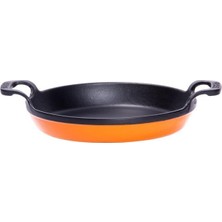 Sürel 22 cm Yuvarlak Düz Sahan Parlak Turuncu