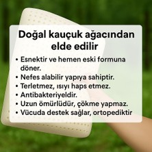 %100 Lateks Ortopedik Doğal Yastık 40X60