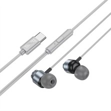Hoco M122 Kulakiçi Mikrofonlu Kablolu Metal Type-C KULAKLIK-(5775) - MRK4697-7463