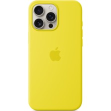 iPhone 12 Pro Max Uyumlu Sarı Lansman Içi Kadife Yumuşak Kılıf