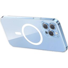 Baseus Crystal iPhone 13 Pro Magsafe Silikon Kılıf + Tempered Ekran Koruyucu Set-( - MRK6596-7442