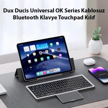 Erbar Dux Ducis Universal Ok Series Kablosuz Bluetooth Klavye Touchpad KILIF-(5775) - MRK2194-9967
