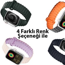 Dux Ducis Apple Watch 38/40/41MM Için Manyetik Armor Silikon Kordon KAYIŞ-(5775) - MRK9259-4896