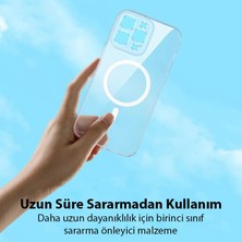 Baseus Crystal iPhone 14 Pro Max 6.7 Magsafe Silikon Kılıf + Tempered Ekran Koruyu - MRK3996-3934