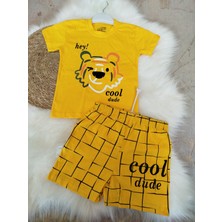 Renkli Diyar Erkek Çocuk Takım Şort ve Kısa Kollu Tişört