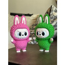 Labubu Pembe ve Gözleri Hareketli