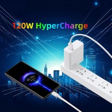Poco F6 Pro Için 120 Watt Type C Hızlı Şarj Aleti Yüksek Kalite 6A Kablo