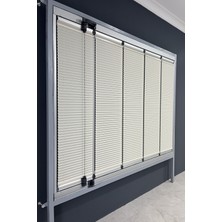 Serin Home Collection Katlanabilir Cam Balkon Plise Perde Krem (Kancalı Veya Vidalı Sistem)