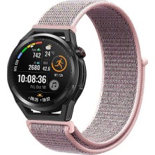 Tagomoon Huawei Watch Gt Runner Uyumlu Kordon Kumaş Desenli Cırt Cırtlı Spor Kayış
