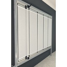 Serin Home Collection Katlanabilir Cam Balkon Plise Perde Beyaz (Kancalı Veya Vidalı Sistem)