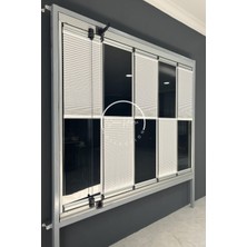 Serin Home Collection Katlanabilir Cam Balkon Plise Perde Beyaz (Kancalı Veya Vidalı Sistem)