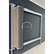 Serin Home Collection Katlanabilir Cam Balkon Plise Perde Bej (Kancalı Veya Vidalı Sistem)