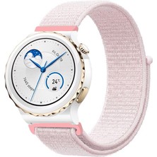 Kreton Huawei Watch Gt3 Pro 43MM ile Uyumlu Kordon Cırt Cırtlı Spor Kumaş Kayış
