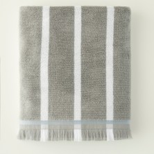 %100 Pamuk Ella Banyo Havlusu Gri (90X150 Cm)