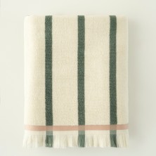 %100 Pamuk Ella Banyo Havlusu Yeşil (90X150 Cm)