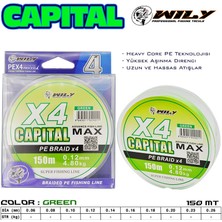 Wily Capital 4 Kat Ip Misina 150 mt Yeşil