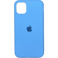 iPhone 11 Uyumlu Mavi Lansman Içi Kadife Yumuşak Kılıf