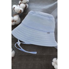 %100 Pamuk Bağlamalı Balıkçı Bebek Şapkası 7034