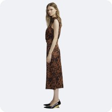Desenli Midi Elbise S0018