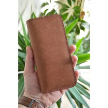 Oh Deer Leather Hakiki Deri Uzun Cüzdan - Pueblo Deri - Taba&mor