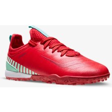 Lescon Tempo 3 Termo Kaymaz Taban Uniseks Halısaha Ayakkabı Kırmızı Microfiber Malzeme