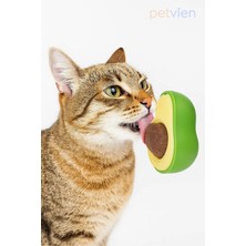 Petvien Avokado Tasarımlı Kedi Yalama Topu - Kedi Nanesi Oyuncağı - Kedi Çimi Topu
