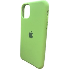 iPhone 11 Uyumlu Yeşil Lansman Içi Kadife Yumuşak Kılıf