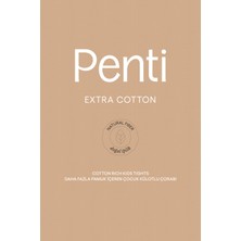 Penti Kız Çocuk Pretty Extra Desenli Beyaz Külotlu Çorap