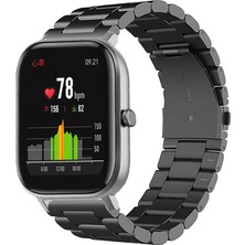 Kreton 
amazfit Gts Gts2 Gts3 Gts4 ile Uyumlu Kordon Klasik Baklava Model Paslanmaz Çelik Metal Kayış