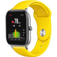Kreton Amazfit Gts Gts2 Gts3 Gts4 ile Uyumlu Kordon Yumuşak Dokulu Esnek Jel Silikon Kayış