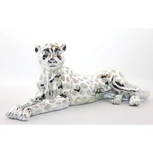 Polyester Oturan Kaplan Figürü