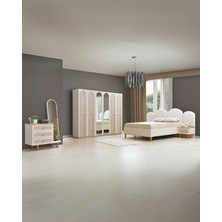 Eris Yatak Odası Takımı (Dolap + Şifonyer + Komodin + Karyola)