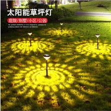 2 Adet Solar Rgb Işıklı Kazık Bahçe Lambası Güneş Enerjili Renk Değiştiren Dekoratif Aydınlatma